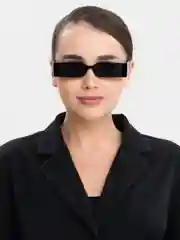 Черный солнцезащитные очки прямоугольные