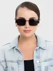 Угольный очки солнцезащитные, имиджевые унисекс с чехлом и салфеткой