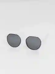 Белый солнцезащитные очки, круглые