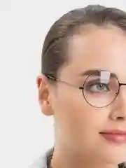 Угольный круглые имиджевые очки