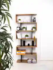 Коричневый стеллаж ДЕРЕВЯННЫЙ/ПОЛКА ДЛЯ КНИГ,ИГРУШЕК,ВЕЩЕЙ/ПОЛКА ДЛЯ КУХНИ,СПАЛЬНИ,ДЕТСКОЙ, В ОФИС