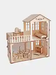 Кукольный домик "Лайт", с мебелью, для кукол до 15 сантиметров, КубиГрад