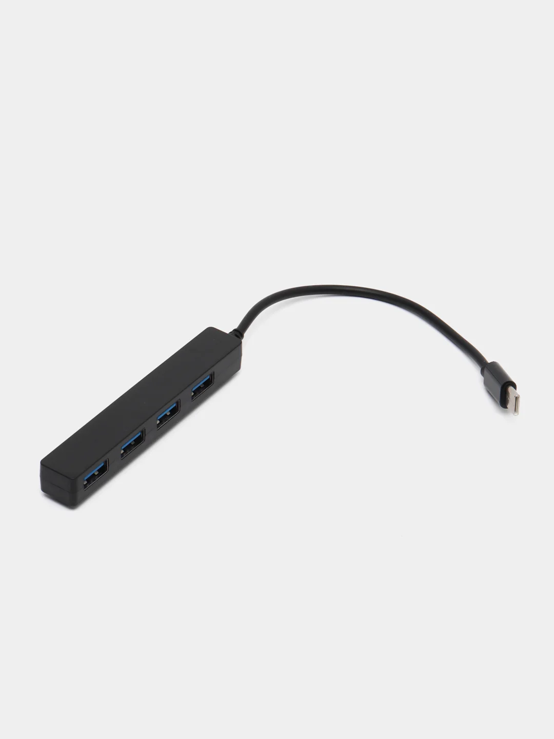 Черный разветвитель универсальный, USB-hub, 4 порта