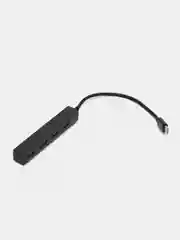 Черный разветвитель универсальный, USB-hub, 4 порта