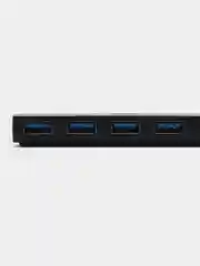 Черный разветвитель универсальный, USB-hub, 4 порта