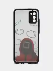 Тёмно-зелёный чехол Игра в Кальмара для Samsung Galaxy A02s (A025)