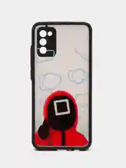 Тёмно-зелёный чехол Игра в Кальмара для Samsung Galaxy A02s (A025)