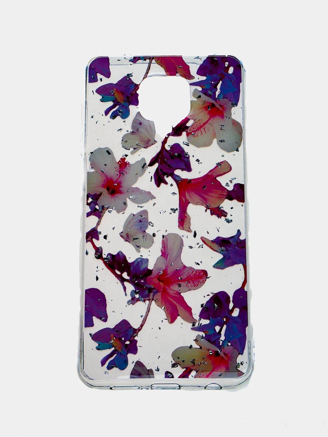 Фиолетовый чехол Summer Flowers для Xiaomi Redmi Note 9S