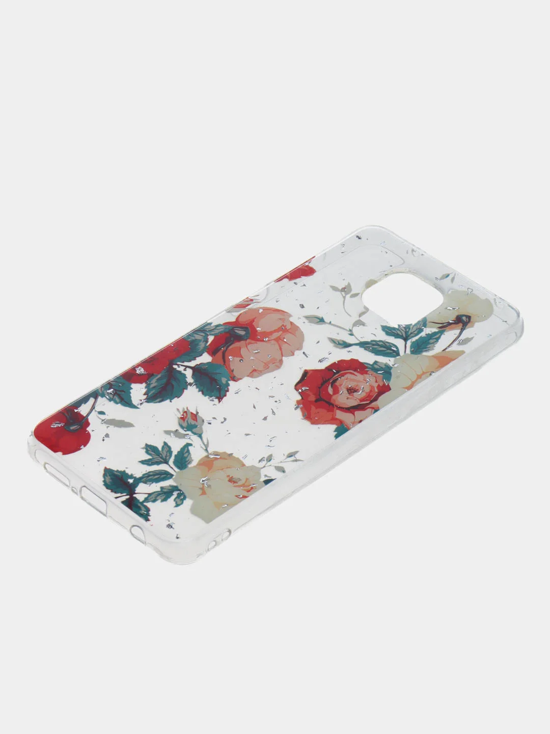 Красный чехол Summer Flowers для Xiaomi Redmi Note 9S