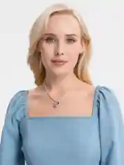 Ожерелье с мишкой, чокер на шею с подвеской медведь, бусы с бисером и камнем