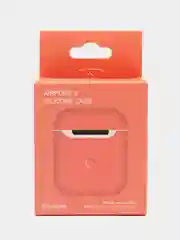 Коралловый силиконовый чехол AA для наушников Apple Airpods 1/2