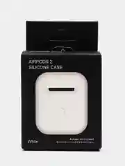 Белый силиконовый чехол AA для наушников Apple Airpods 1/2