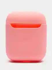 Розовый силиконовый чехол AA для наушников Apple Airpods 1/2