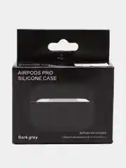 Угольный силиконовый чехол BB для наушников Apple Airpods Pro 1/2
