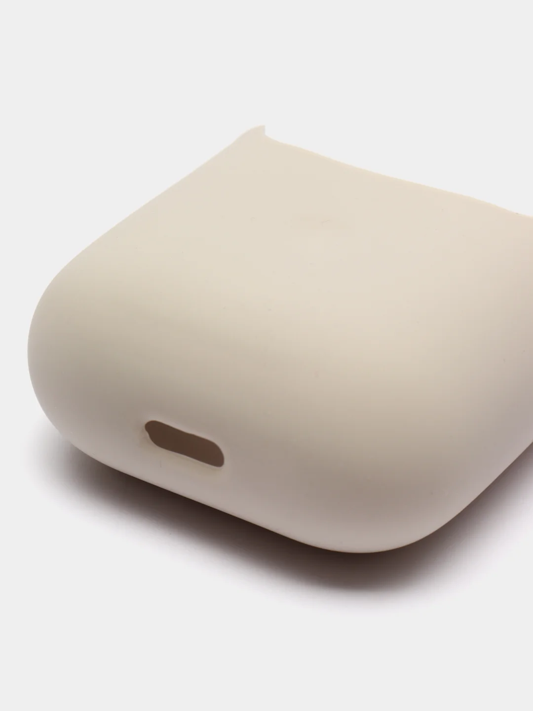 Бежевый меланж силиконовый чехол AA для наушников Apple Airpods 1/2