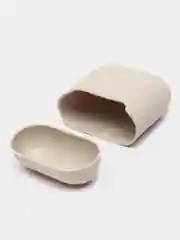 Бежевый меланж силиконовый чехол AA для наушников Apple Airpods 1/2