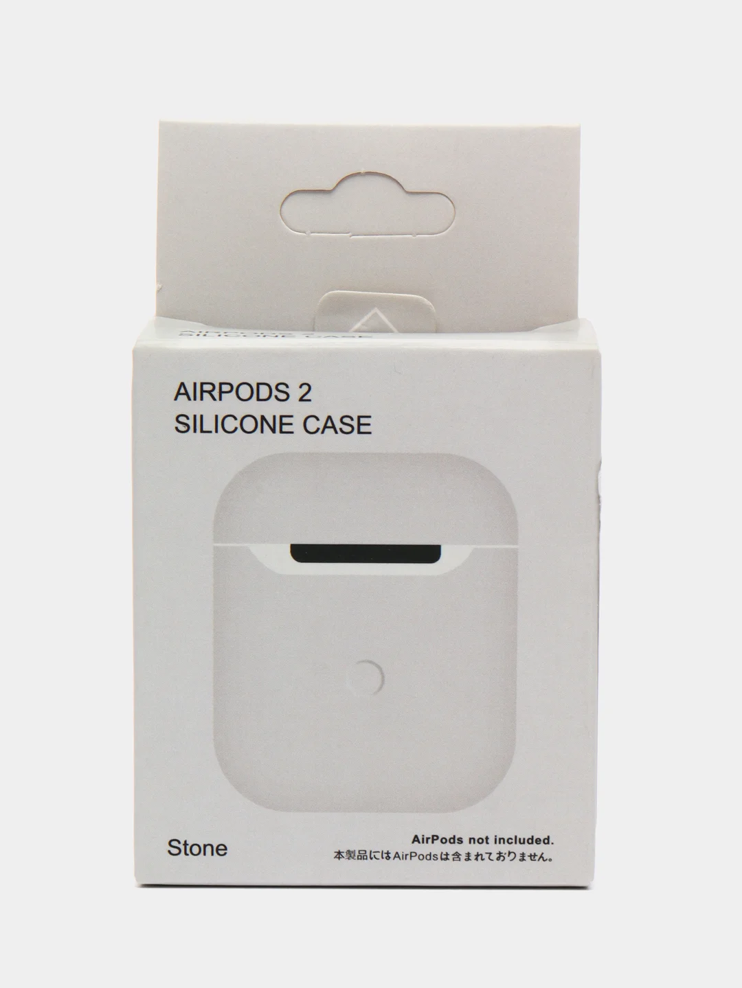 Бежевый меланж силиконовый чехол AA для наушников Apple Airpods 1/2