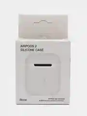 Бежевый меланж силиконовый чехол AA для наушников Apple Airpods 1/2