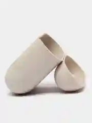 Бежевый меланж силиконовый чехол AA для наушников Apple Airpods 1/2