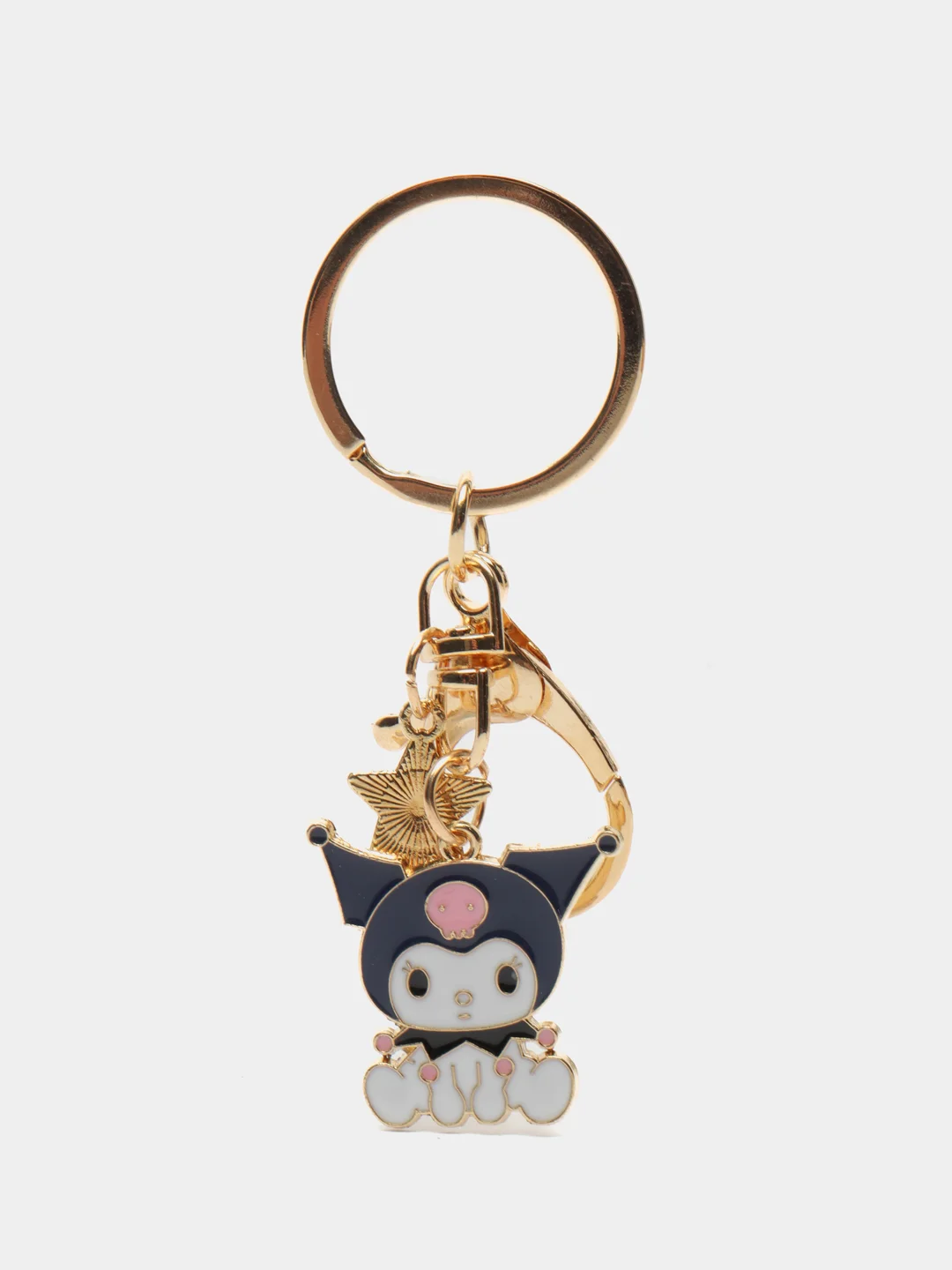 Черный брелок My Melody, Kuromi, Sinnamoroll, Hello Kitty