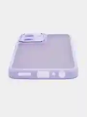 Лавандовый чехол матовый для Realme 10, Реалми 10, пластиковый, полупрозрачный, с глянцевой рамкой
