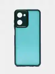 Морской чехол матовый для Realme 10, Реалми 10, пластиковый, полупрозрачный, с глянцевой рамкой