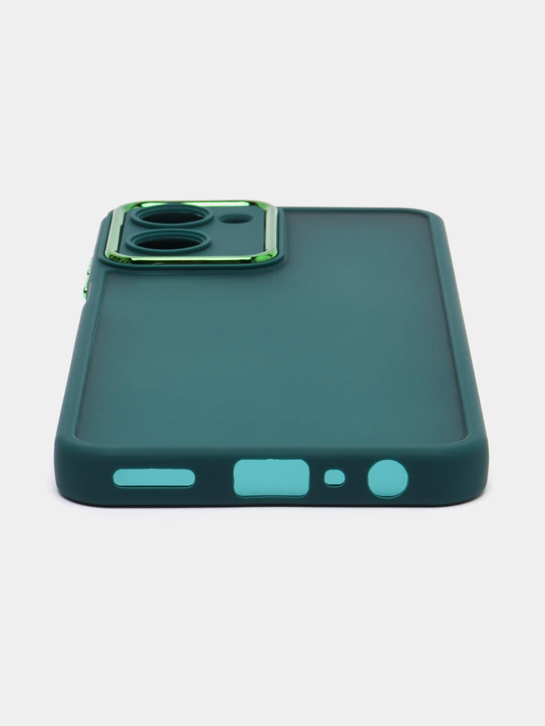 Морской чехол матовый для Realme 10, Реалми 10, пластиковый, полупрозрачный, с глянцевой рамкой