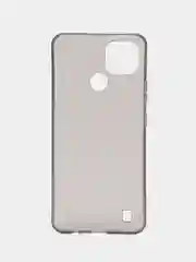 Тёмно-серый чехол силиконовый для Realme C21, накладка, бампер прозрачный затемненный RedLine