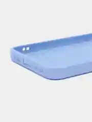 Голубой чехол силиконовый для Tecno Spark 8P Microfiber, бампер, голубой, красный, синий, Borasco