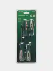 Набор отверток, 4 шт: SL4х75/SL5х100/PH1х75/PH2х100, "Волат" двухкомп. рукоятка Anti-Slip)