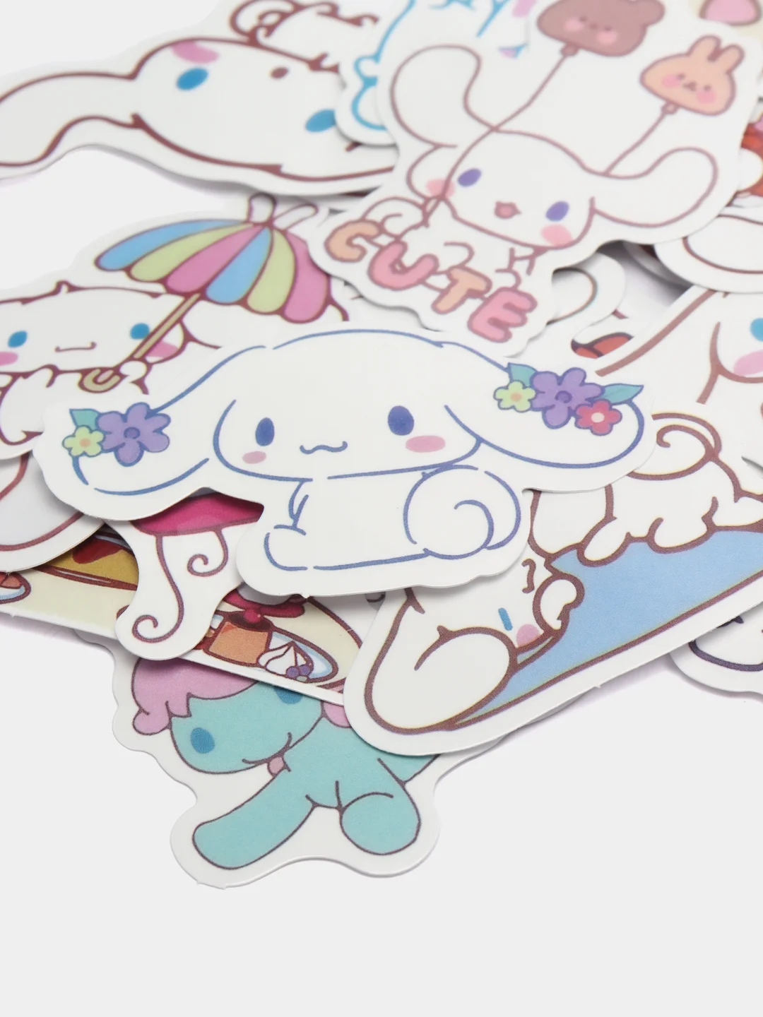 Желтый наклейки для стикербомбинга, Kuromi, Melody, Hello Kitty, Sinnamoroll. Стикерпак, Куроми