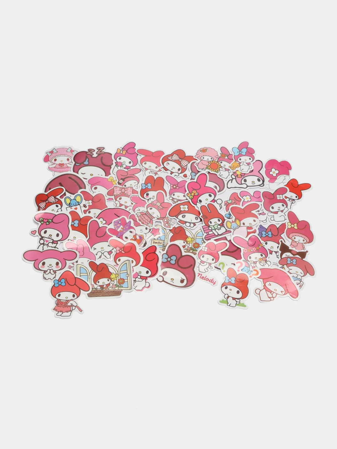 Золотой наклейки для стикербомбинга, Kuromi, Melody, Hello Kitty, Sinnamoroll. Стикерпак, Куроми