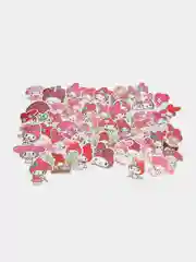 Золотой наклейки для стикербомбинга, Kuromi, Melody, Hello Kitty, Sinnamoroll. Стикерпак, Куроми