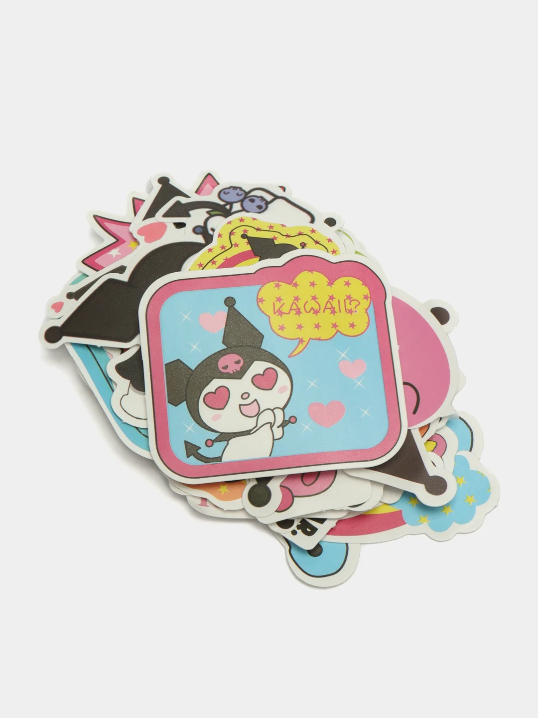 Конфетный наклейки для стикербомбинга, Kuromi, Melody, Hello Kitty, Sinnamoroll. Стикерпак, Куроми
