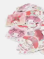 Аметистовый наклейки для стикербомбинга, Kuromi, Melody, Hello Kitty, Sinnamoroll. Стикерпак, Куроми