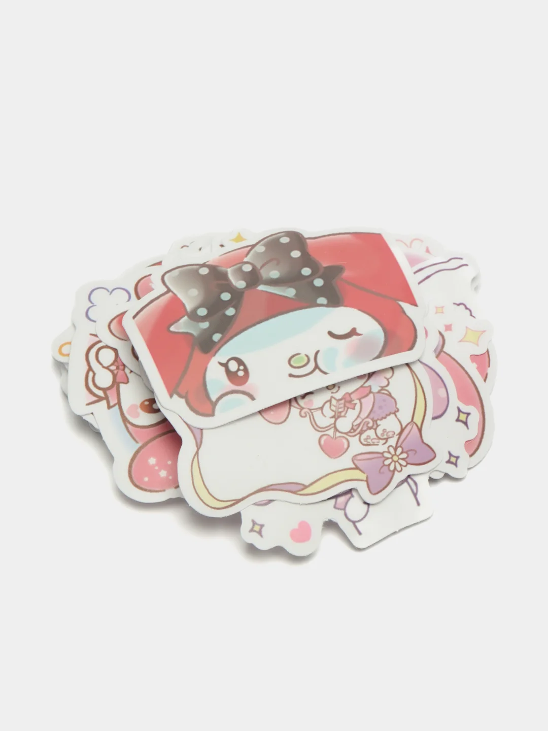Аметистовый наклейки для стикербомбинга, Kuromi, Melody, Hello Kitty, Sinnamoroll. Стикерпак, Куроми