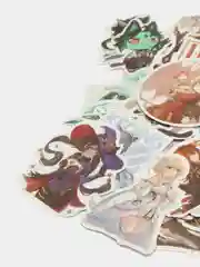 Бежевый меланж наклейки для стикербомбинга, Kuromi, Melody, Hello Kitty, Sinnamoroll. Стикерпак, Куроми