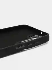 Черный чехол на Samsung Galaxy S23 (Самсунг Галакси С23) плотный, с рисунком и мягким подкладом