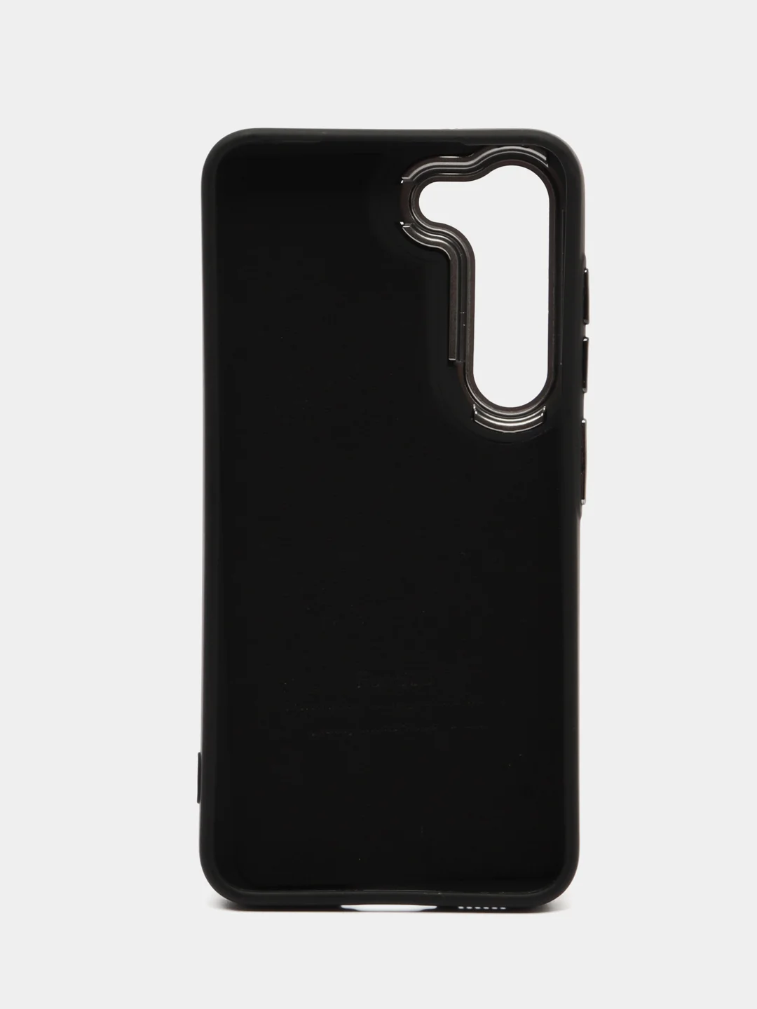 Черный чехол на Samsung Galaxy S23 (Самсунг Галакси С23) плотный, с рисунком и мягким подкладом