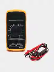 Желтый цифровой мультиметр XL830L с функцией прозвонки и подсветкой экрана