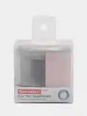 Точилка электрическая BRAUBERG DUAL (для 2 диаметров карандашей!), 4 батарейки АА, розовая