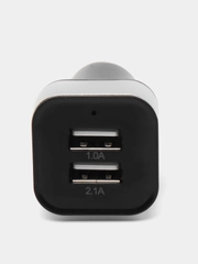 Зарядное устройство для телефона, зарядка в прикуриватель Sonnen, 2 порта Usb, 454796