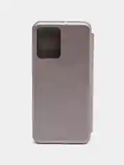 Серебряный чехол-книжка для Xiaomi Poco X5 (Сяоми Поко Х5)