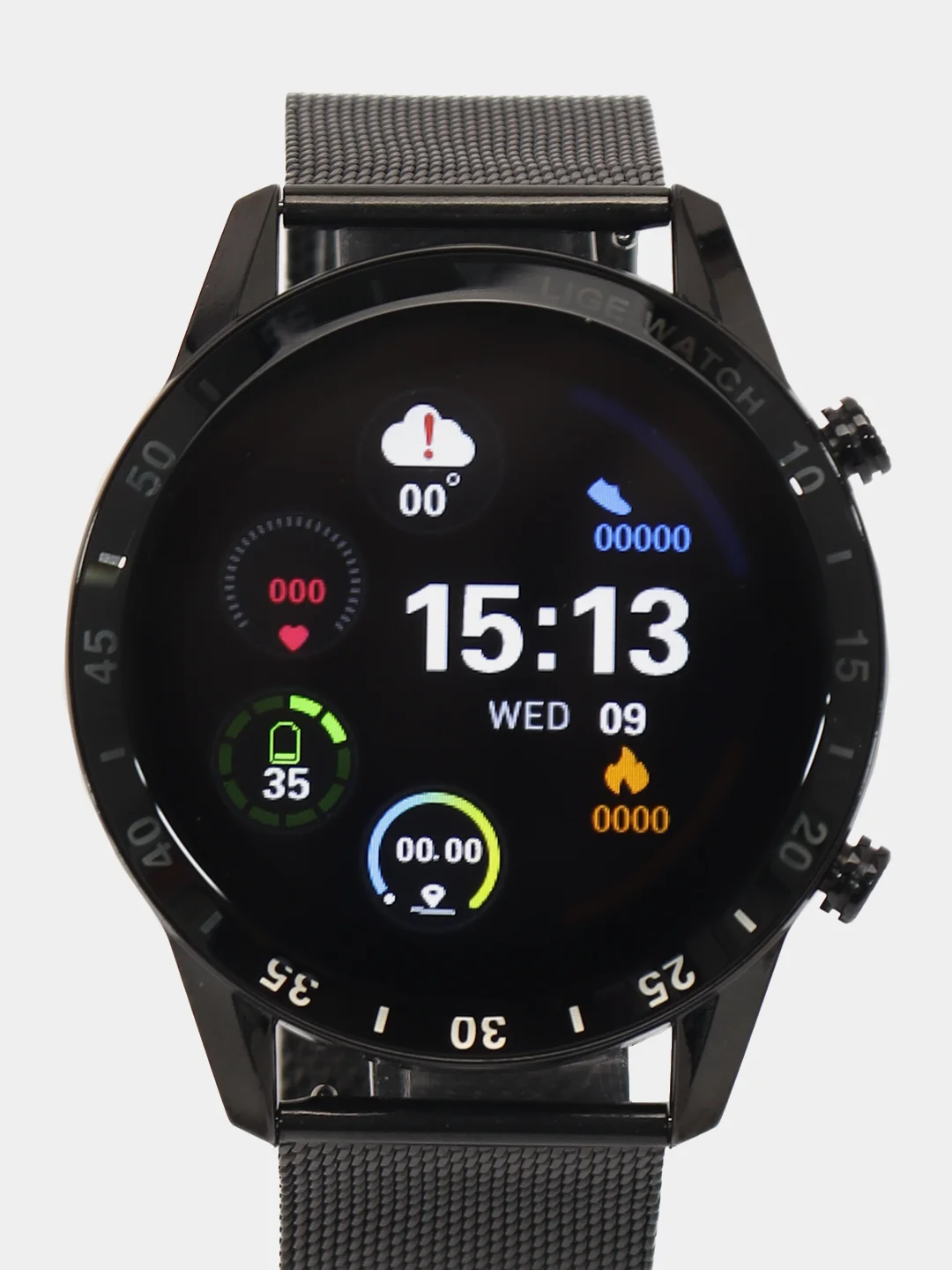 Серый металлик наручные смарт часы, Smart Watch, Lige BW0189 в подарочной упаковке
