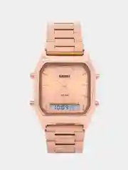 Бронзовый мужские спортивные наручные часы Skmei 1220 в подарочной упаковке