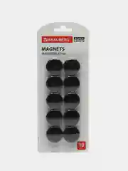Магниты для магнитной доски канцелярские мощные Brauberg Black&white, Набор 10 штук 237466