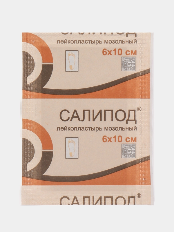 Пластырь, лейкопластырь мозольный Салипод, полоска 6 х 10 см, 630613