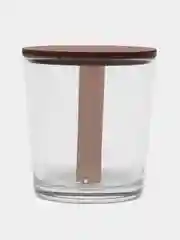 Стаканы Old Fashion для свечей, с деревянными фитилями с треском и крышками, 250 мл, 8 штук