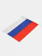 Флаг России, триколор РФ ручной 30х45 см, без герба, с флагштоком, Brauberg/staff, 550182