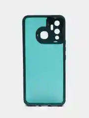 Лавандовый чехол матовый для Infinix Hot 12 Play, пластиковый, полупрозрачный, с глянцевой рамкой